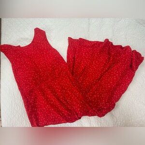 Beach Lunch Lounge Red Polka Dot Dress